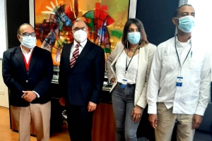 Directores del INDOCAFE y SIUBEN se re&uacute;nen